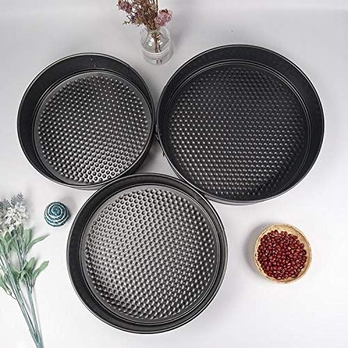 Falytemow Nonstick Springform Pan with Removable Bottom 3 Pieces Cake Molds of Round Leakproof Cheesecakes Pan Bakeware Set