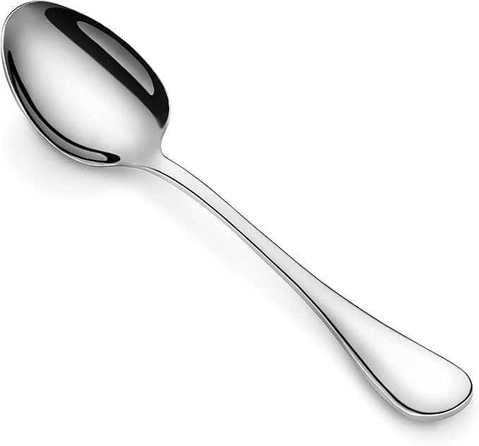 Artaste Rain 18/10 Stainless Steel (Silver (Set of 6), Espresso Spoon (4.85-Inch))