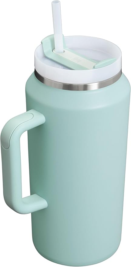 STANLEY Quencher H2.0 Tumbler with Handle & Straw 64 oz | Flowstate 3-Position Lid | Large Capacity for Travel & Sports | Insulated Stainless Steel Cup | BPA-Free | Seafoam