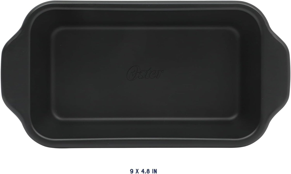 Oster Teston 9 Inch x 5 Inch Nonstick Carbon Steel Loaf Pan - Matte Black