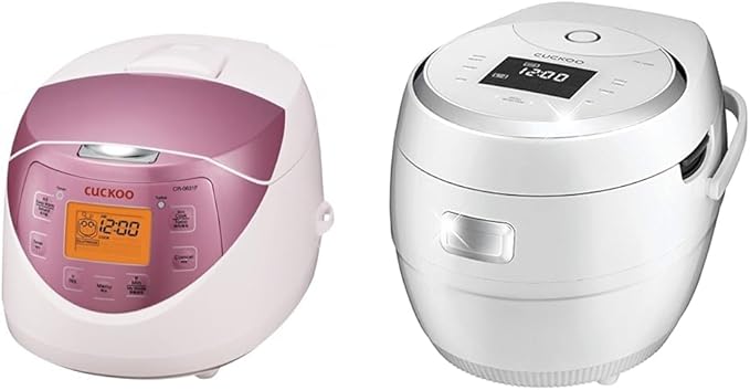 CUCKOO CR-0631F | 6-Cup (Uncooked) Micom Rice Cooker | 8 Menu Options & CR-1020F | 10-Cup (Uncooked) Micom Rice Cooker | 16 Menu Options