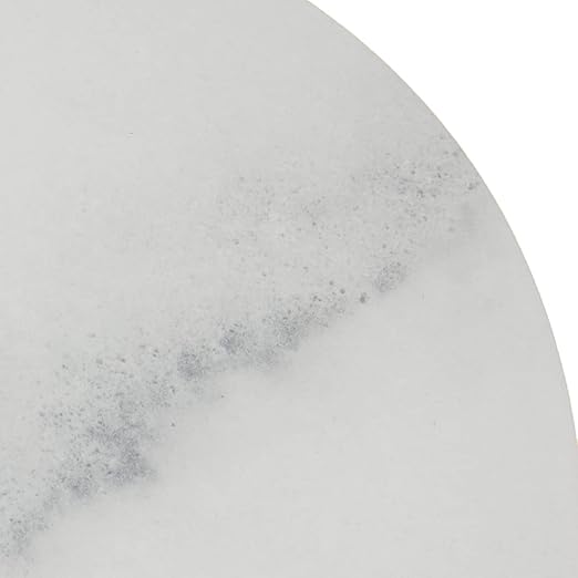 Carlisle FoodService Products Ridge Reusable Plate Rimless Plate for Home and Restaurant, Melamine, 9 Inches, Marble, (Pack of 12)