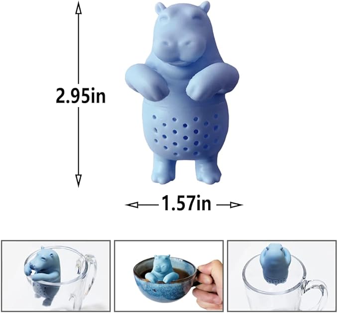 Animal cute tea infuser tea diffusers for loose tea cute, Cute Loose Leaf Tea Steeper Set For Mug Or Cup, Tea Accessories For Tea Lovers