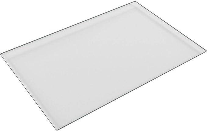 Fab Glass and Mirror Tempered Glass Table Top 24x36 Inch Rectangle 1/4" Thick Clear Furniture Protector with Flat Polish Edge Eased Corners for Coffee Dining Tables Desks
