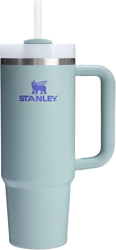 STANLEY Quencher H2.0 Tumbler with Handle and Straw 30 oz | Flowstate 3-Position Lid | Cup Holder Compatible for Travel | Insulated Stainless Steel Cup | BPA-Free | Exclusive Blue Cactus