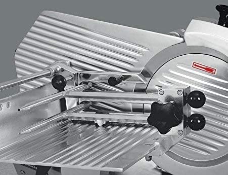 KWS MS-12A 1050W Countertop Model Commercial Automatic Electric Meat Slicer with Stainless Steel Blade, Frozen Meat, Food Slicer/Low Noises [ ETL, NSF Certified]