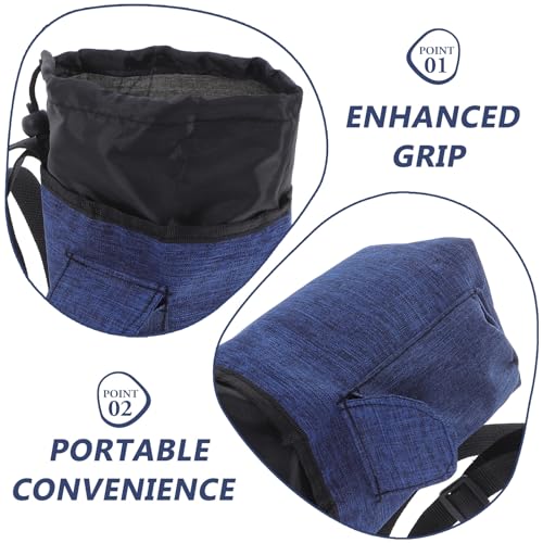 Toyvian Chalk Bag for Rock Climbing and Bouldering with Anti-Slip Polyester Fabric, Drawstring Closure, Removable Waist Belt, Suitable for Outdoor Climbing and Gymnastics