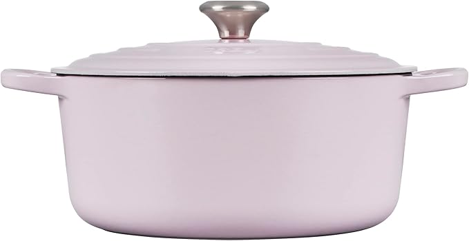 Le Creuset Enameled Cast Iron Signature Round Dutch Oven, 7.25 qt., Shallot