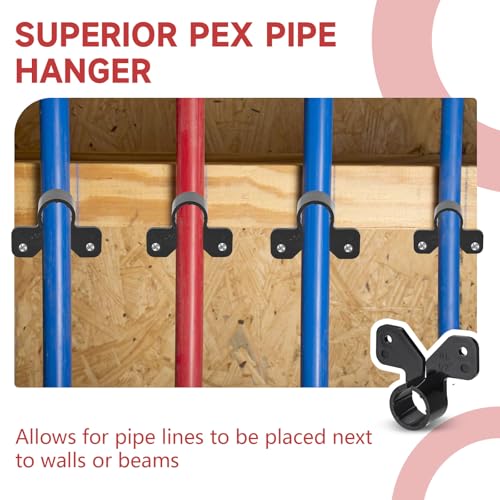 500-Pack EFIELD 1-inch Suspension Pipe Clamps For Pex, Copper, CPVC Pipe, (PPSU1807174-500PCS) - size: 1''-P500, style: Suspension