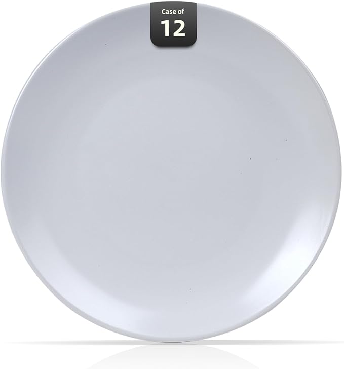 Stoneware Coupe Commercial Grade Dinnerware, Matte White Plate 11.25", Case of 12