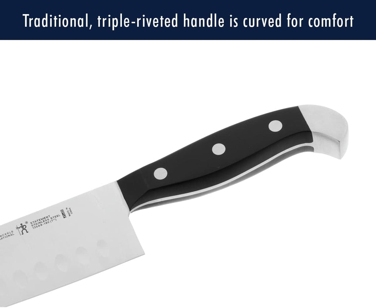 HENCKELS Premium Quality 12-Piece Statement Knife Set with Block, Razor-Sharp, German Engineered Informed by over 100 Years of Masterful Knife Making, Lightweight and Strong, Dishwasher Safe