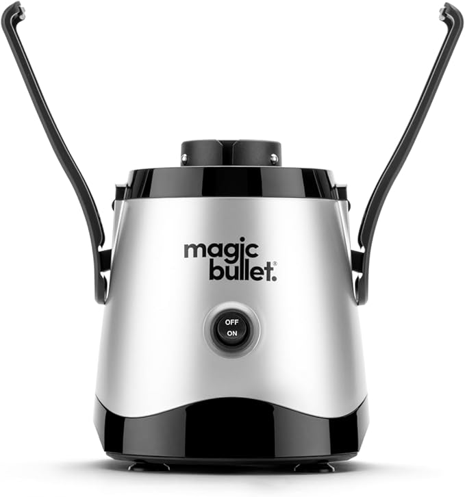 Magic Bullet® Mini Juicer, Countertop Space-Saving, 2" Feed Chute for Fruits and Vegetables, 400W, Compact Design, Black/Silver, MBJ10100