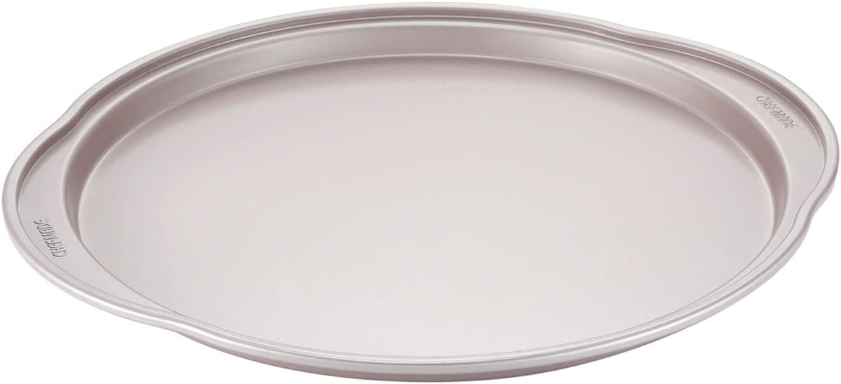 CHEFMADE Pizza pan, 14 Inch Non-Stick Pizza Tray Bakeware for Oven Baking (Champagne Gold)