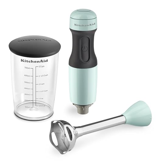 KitchenAid KHB1231IC 2-Speed Hand Blender, Ice, 8"