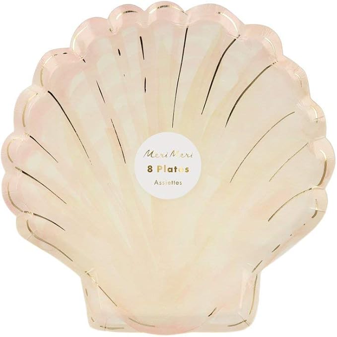 WATERCOLOR CLAM SHELL PLATES