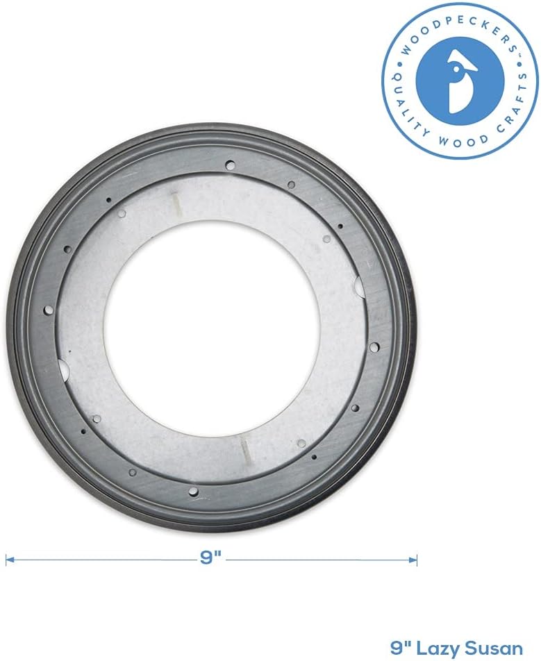 Lazy Susan Hardware, 9 inch, 750 lbs. Load Capacity, Pack of 10 Steel Lazy Susan Turntable Ball Bearing, by Woodpeckers