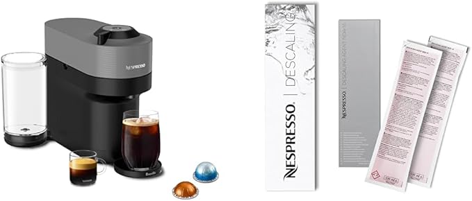 Nespresso Vertuo Pop+ Coffee and Espresso Maker by Breville, Dark grey Descaling Kit