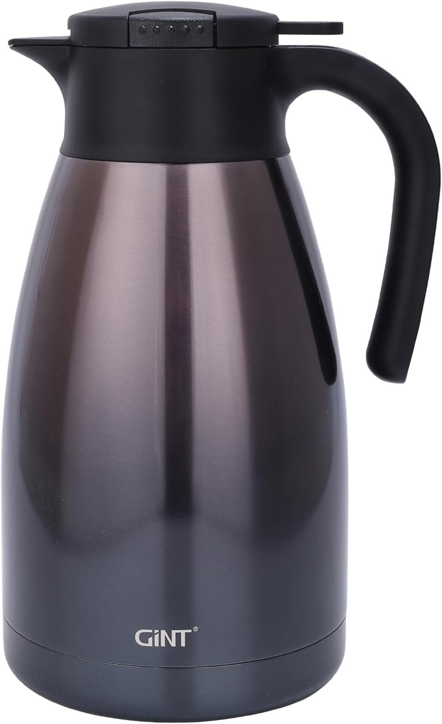 GiNT 2.2L / 74Oz Thermal Coffee Carafe, Insulated Stainless Steel Coffee Carafes for Keeping Hot/Double Walled Vacuum Thermal Carafe (Purple)