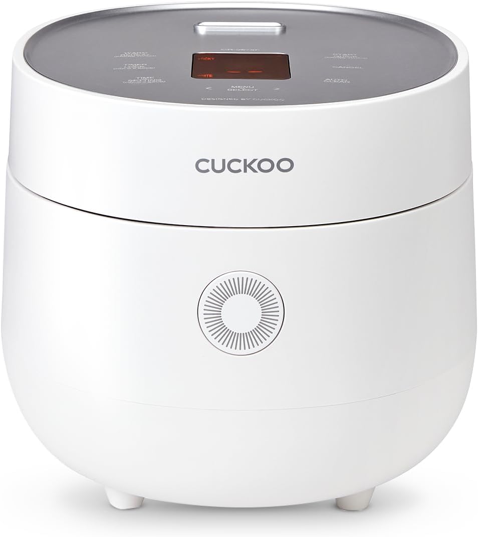 CUCKOO CR-0675FW 6-Cup (Uncooked) / 12-Cup (Cooked) Micom Rice Cooker with Nonstick Inner Pot, 13 Menu Modes, LCD Display, Fuzzy Logic Tech, Auto Clean (White)