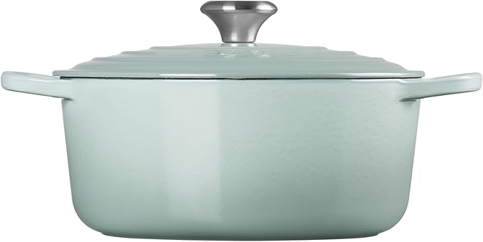 Le Creuset Enameled Cast Iron Signature Round Dutch Oven, 5.5 qt., Sea Salt