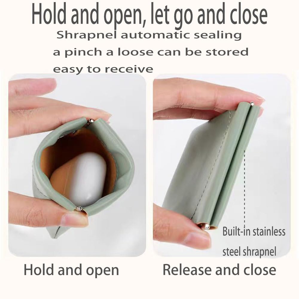 6 Pcs Small Makeup Bag for Purse, Snap Closure Organizer Pouch