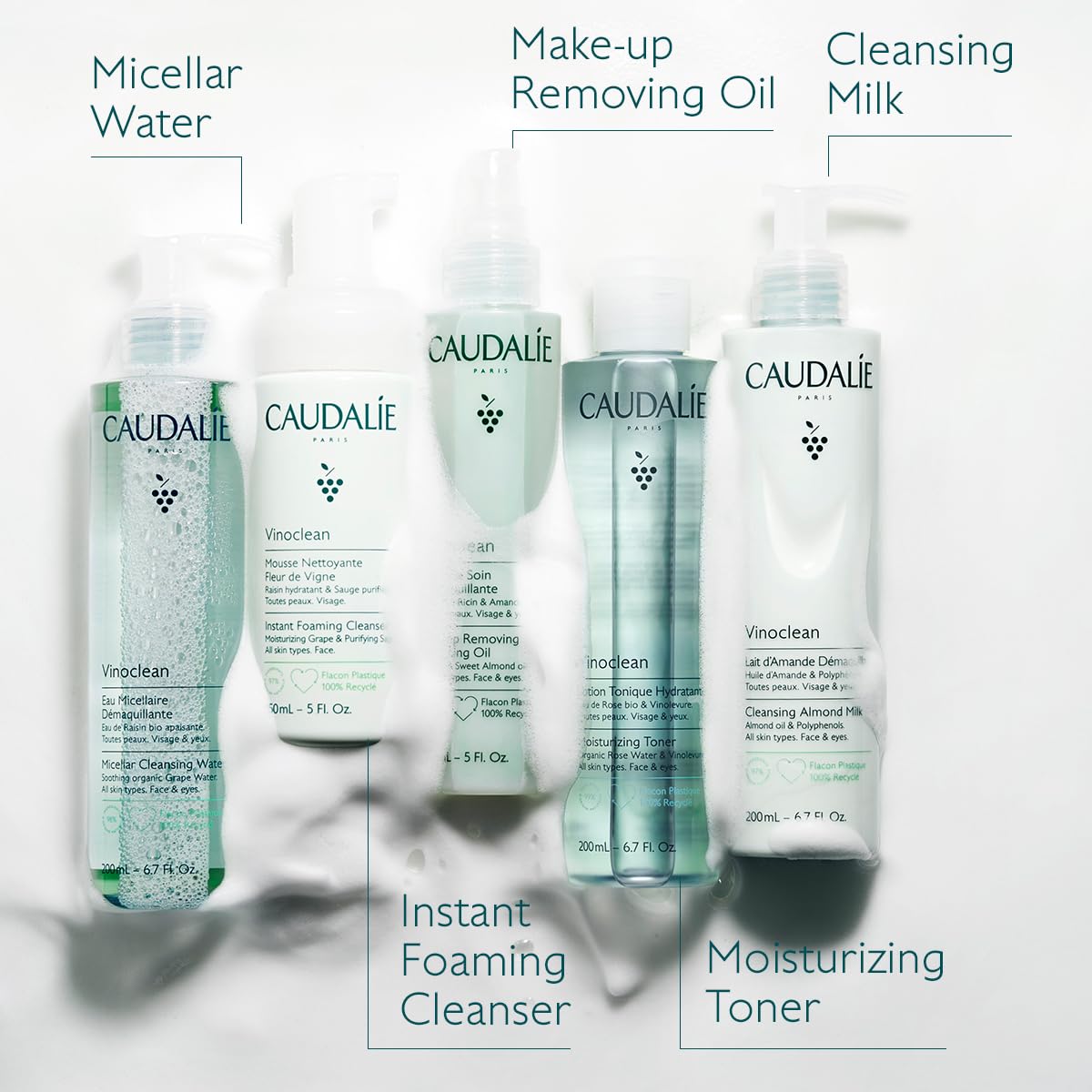 Caudalie Vinoclean Micellar Cleansing Water - 200 mL