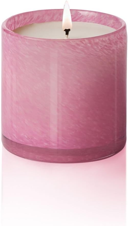 LAFCO New York Classic Candle, Duchess Peony - 6.5 oz - 50-Hour Burn Time - Reusable, Hand Blown Glass Vessel - Made in The USA