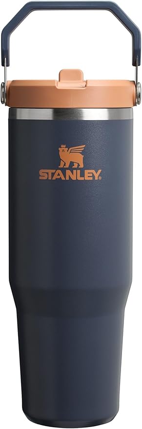 STANLEY IceFlow 2.0 Flip Straw Tumbler with Handle 30 oz | Twist On Lid and Flip Up Straw | Leak Resistant Water Bottle | Insulated Stainless Steel | BPA-Free | Twilight
