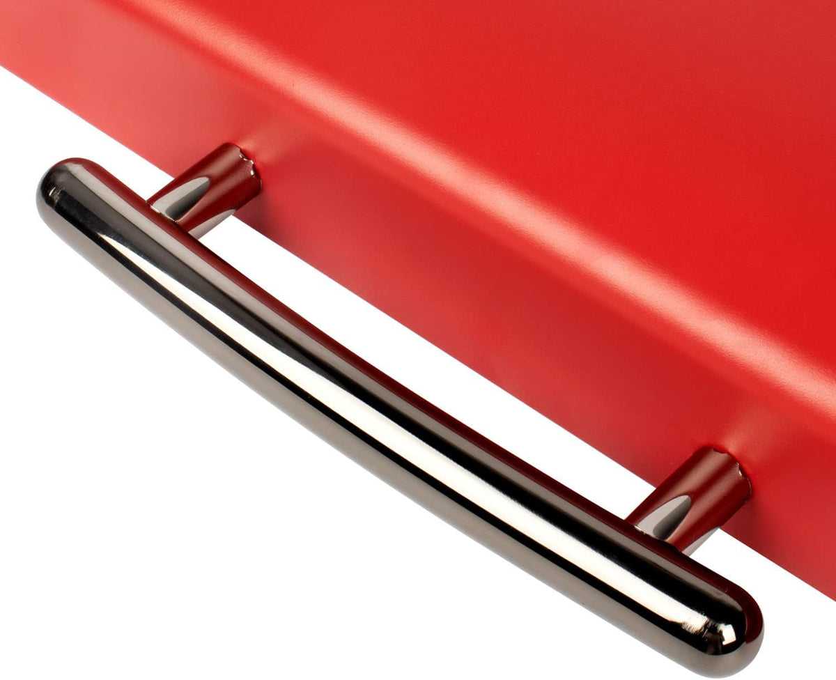 Hard Cover Hood with Temperature Gauge for Blackstone 22 inch Table Top Griddle, 5011 Griddle Hood for Blackstone 22" Grill, Red