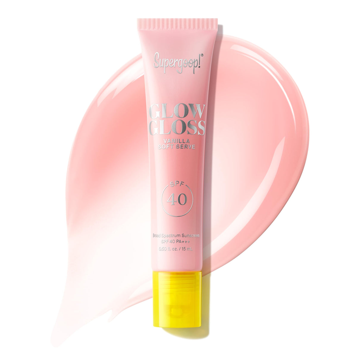 Supergoop! Glow Gloss SPF 40 Hydrating Lip Balm Vanilla Soft Serve .5 fl oz