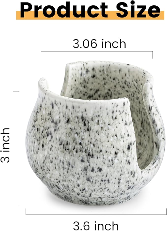 Sponge Holder for Kitchen Sink, Ceramic Dish Sponge Dish Rack Scrubby Caddy Kitchen Organizer Cute Sink Caddy Organizer, Farmhouse Decor, Speckled Glaze