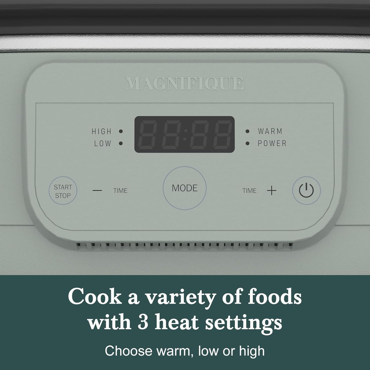 6 Quart Programmable Slow Cooker Removable Healthy Nonstick Crock Pot - Small Kitchen Appliance for Family Dinners - Serves 6+ People - Heat Settings: Keep Warm Olive Olive