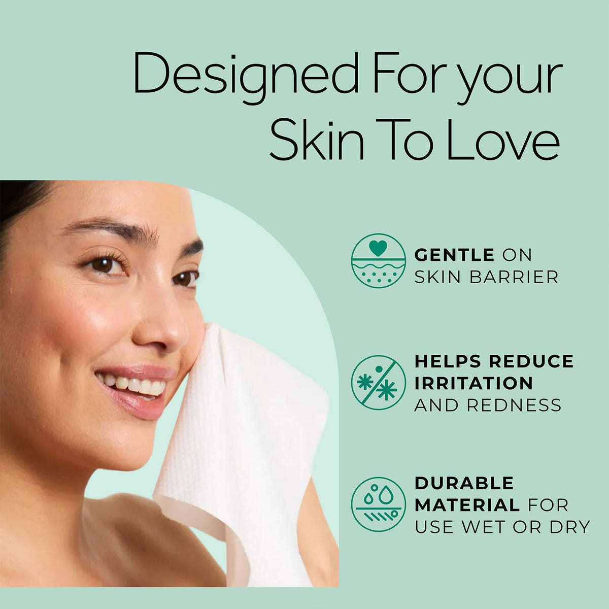 POND’S Disposable Face Towel 2-Pack (50 Per Box) – Ultra Soft Biobased Dry Face Towels – Clean & Hygienic Makeup Remover Wipes, Facial Cleansing, Exfoliating, Gentle on Sensitive Skin