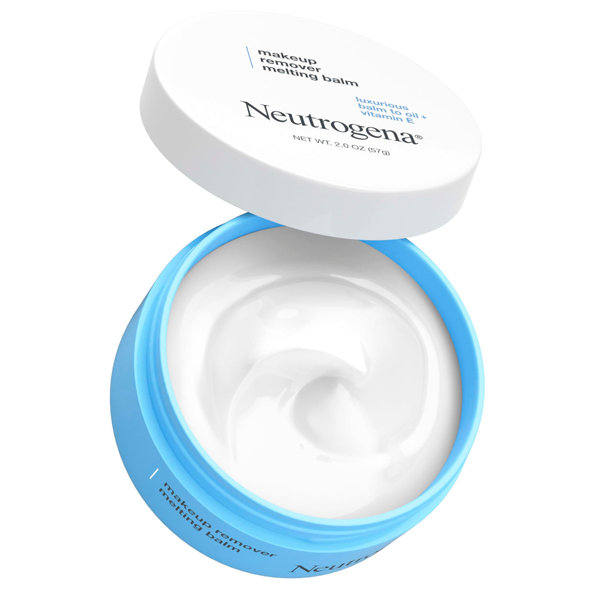 Neutrogena Makeup Remover Melting Balm to Oil with Vitamin E, Gentle and Nourishing Cleansing Balm for Eyes, Lips, or Face, Travel-Friendly for On-the-Go, 2.0 oz (Pack of 2)