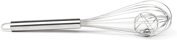 Fox Run Basket Cage Whisk, 2.75 x 2.75 x 12.5 inches, Metallic