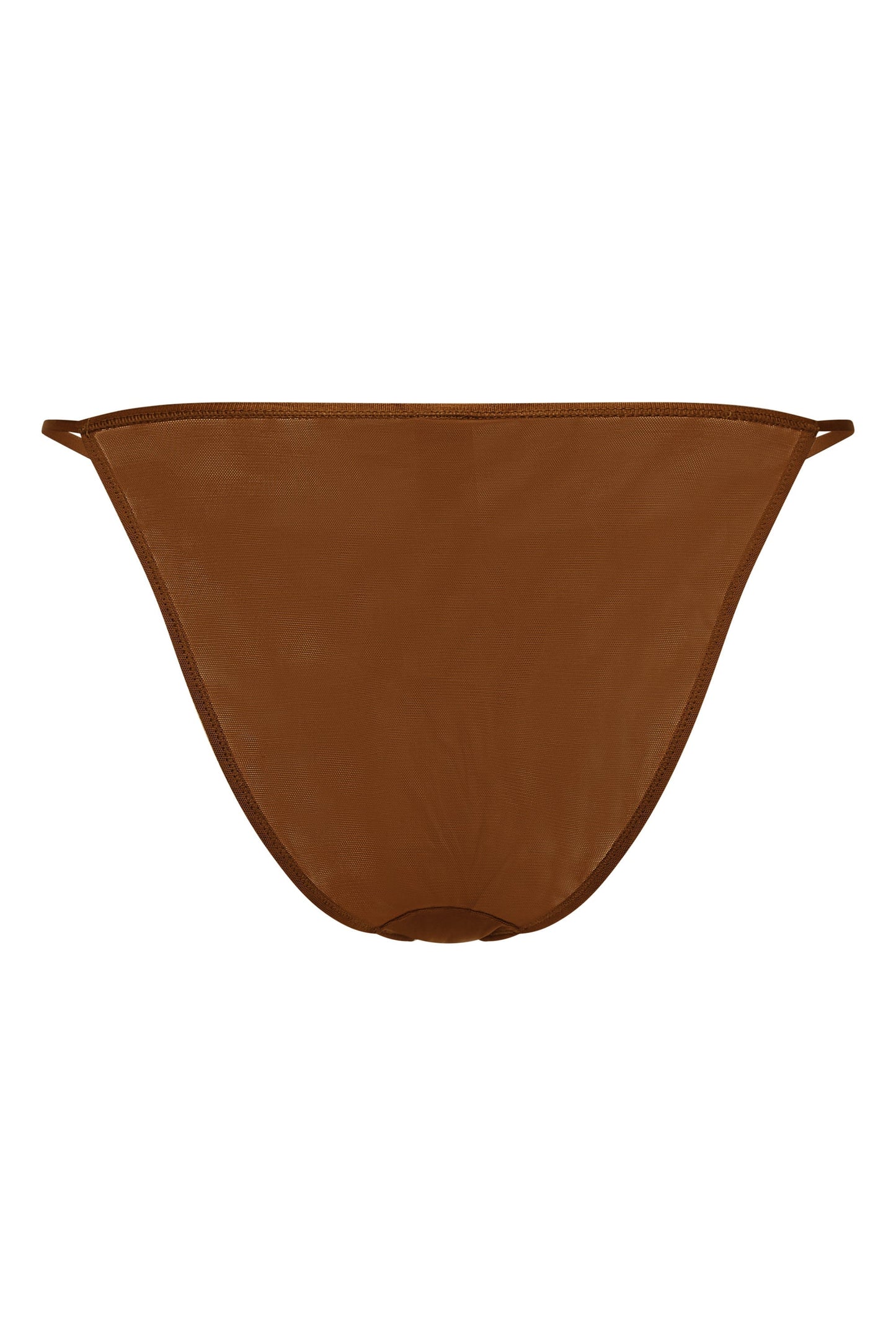 Soft Mesh String Bikini in Chestnut