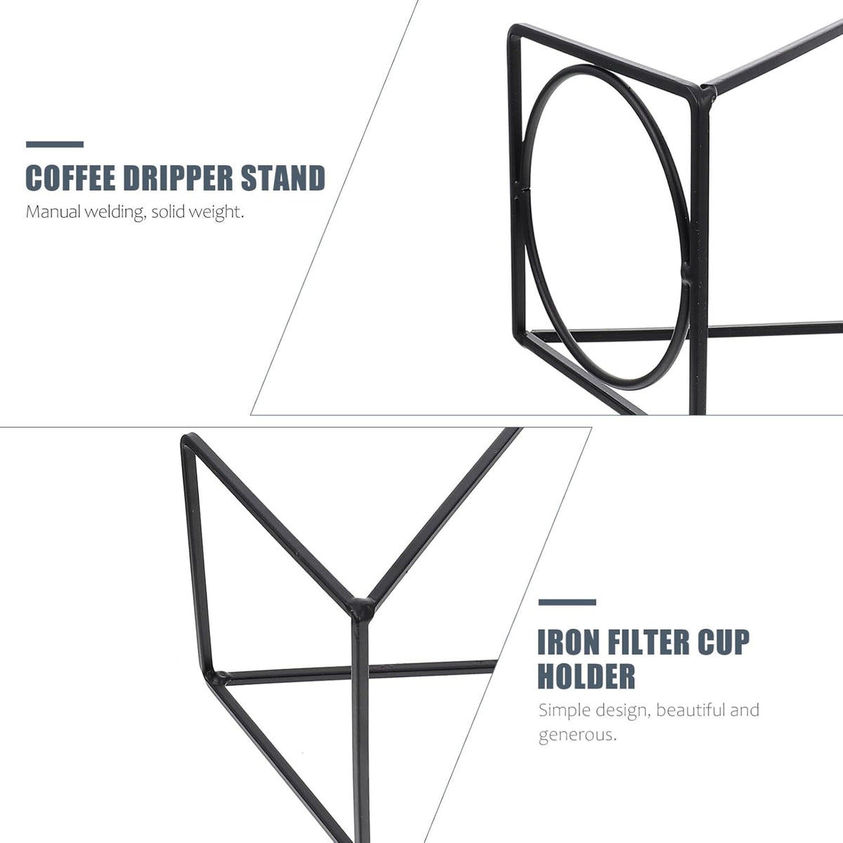 Pour Over Dripper Stand Manual Coffee Filter Maker Pour Over Coffee Holder Filter Cup Holder Tea Strainer Stand for Coffee Beer Drink Maker