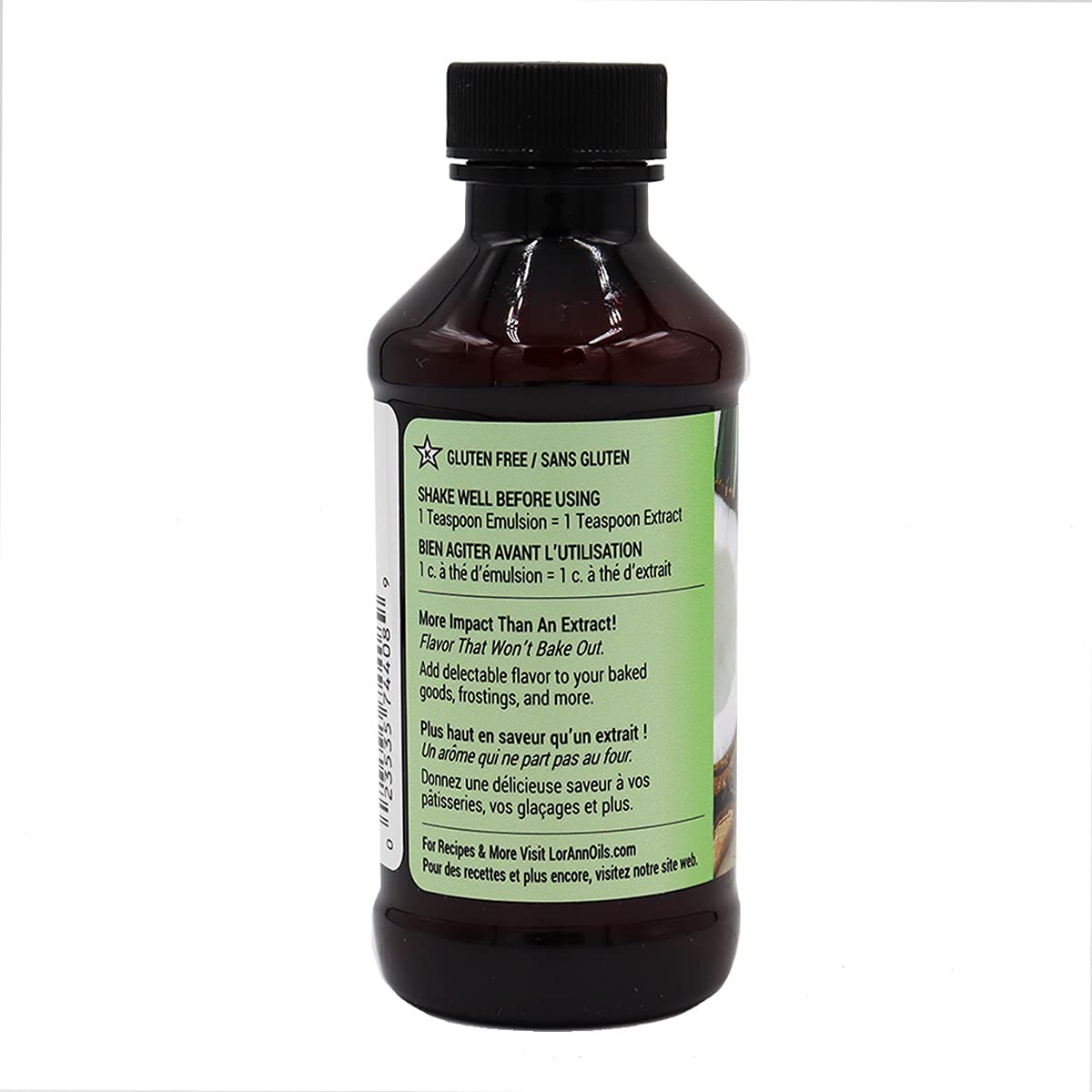 LorAnn Oils Coconut Bakery Emulsion: True Essence, Ideal for Boosting Fruit Tones in Cakes, Cookies & Desserts, Gluten-Free, Keto-Friendly, Extract Substitute Essential for Your Kitchen, 4 Oz, 3 Pack