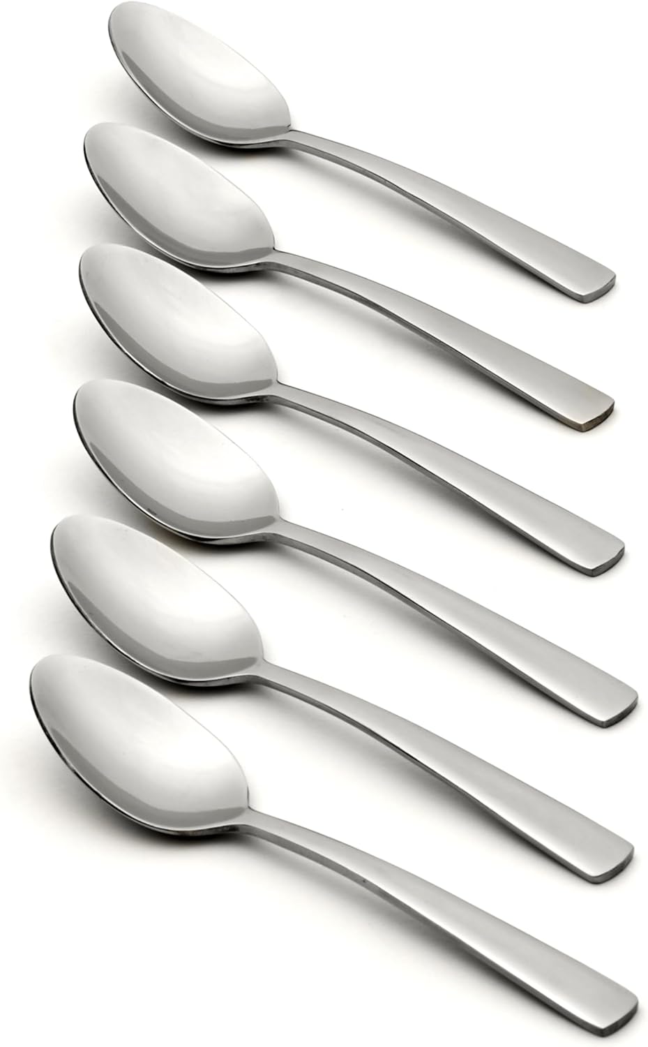 Oneida Nocha Everyday Flatware Cocktail Spoons, Set of 6 18/0 Stainless Steel, Silverware Set