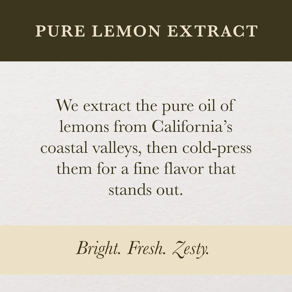 Cook's Pure Lemon Extract, Premium Quality, Cold Pressed Lemon, Sugar Free, Gluten Free, Allergen Free, 8 oz