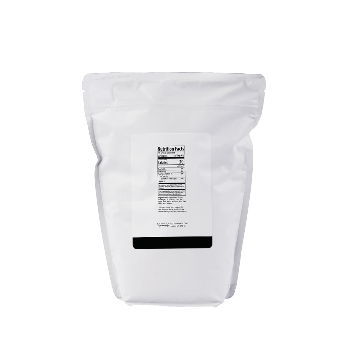 Minimalist Demerara Sugar, Perfect for Baking and Sweetening Beverages (4 Pound)