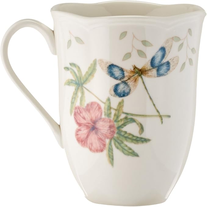 Lenox 6342794 Lenox Butterfly Meadow 18-Piece Dinnerware Set White