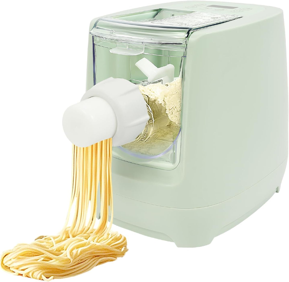 260w Automatic Pasta Machine, Electric Pasta Noodle Machine, 12 Noodle Shapes Pasta Machine With Measuring Cup,Capacity 0.6kg/ 1.32lbs,Can Make Long Noodles, Spaghetti, Macaroni. (Upgraded Version)