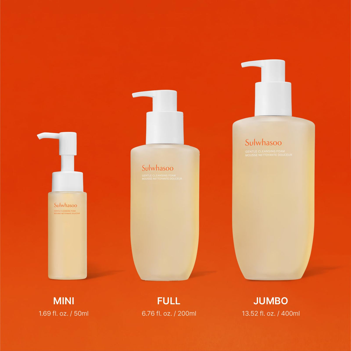 Sulwhasoo Gentle Cleansing Foam | Hydrating Korean Facial Cleanser | Removes Makeup, Dirt & Oil | Softening Daily Face Wash for Dry, Normal & Sensitive Skin, Mini Travel Size, 1.69 fl. oz.