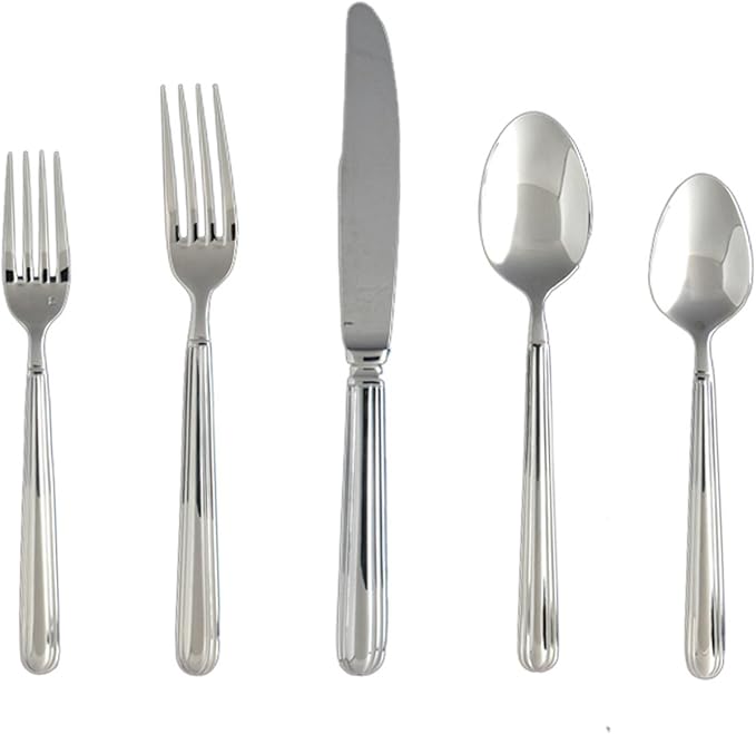 Fortessa Metropolitan 18/10 Stainless Steel Flatware 20 Piece Place Setting, Service for 4