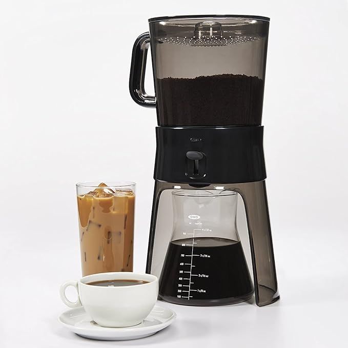 OXO Good Grips Cold Brew Coffee Maker (32 ounces) with 50 Paper Filters