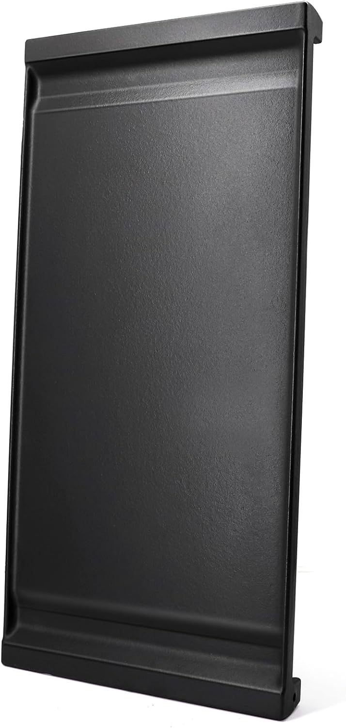 Hiorucet WB31X24738 Cast Iron Griddle Replacement for GE Appliance Gas Range, JGBS66REKSS, JGB700SEJ4SS, JGSS66SEL1SS, JGSS66SEL3SS, JGSS66SELSS, JGB700SEJ1SS Griddle Plate Cooktop for GE Center Part.