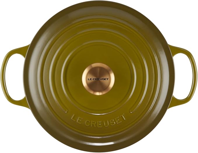 Le Creuset Enameled Cast Iron Signature Round Dutch Oven, 5.5 qt., Olive