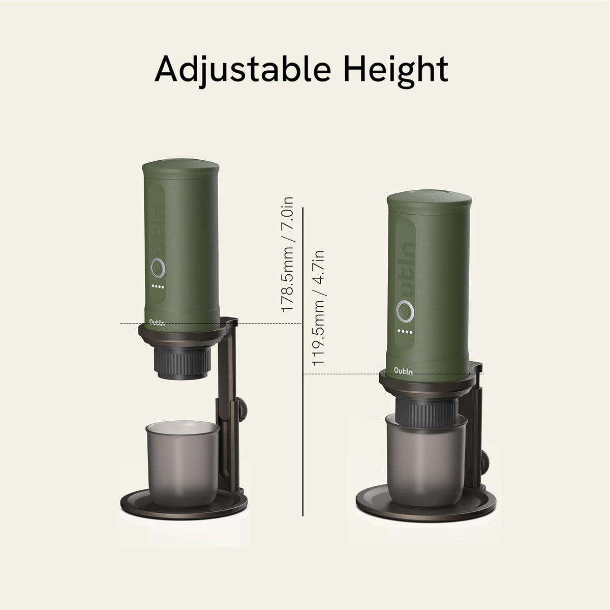 OutIn Detachable Universal Coffee Stand,Portable Espresso Machine Stand,Pour Over Coffee Stand Easy to Carry