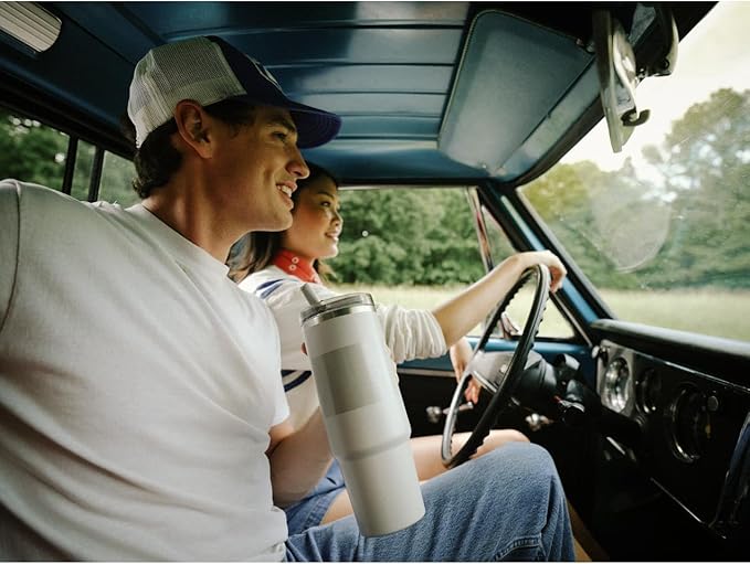 STANLEY Quencher ProTour Flip Straw Tumbler with Leakproof Lid | Built-In Straw & Handle | Cupholder Compatible for Travel | Insulated Stainless Steel Cup | BPA-Free